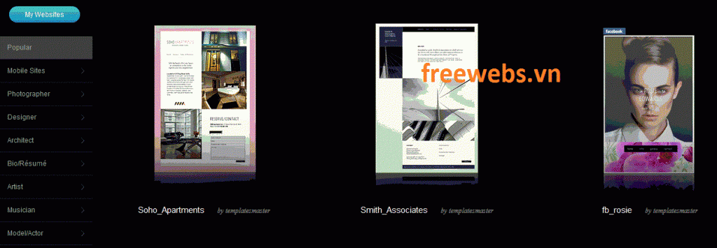 Mẫu web free