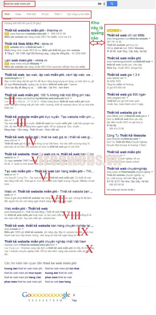 thiet ke web mien phi top google