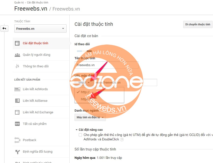 cài đặt thuộc tính https