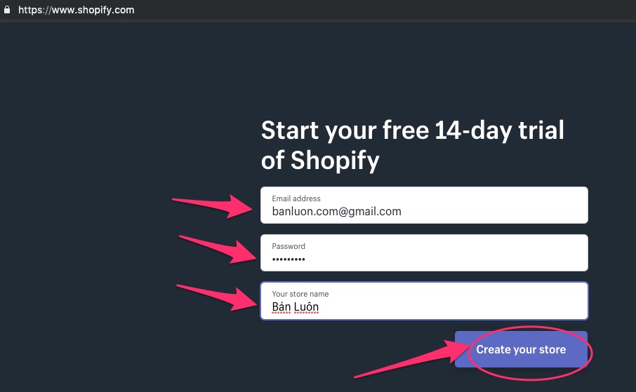 tạo website bán hàng