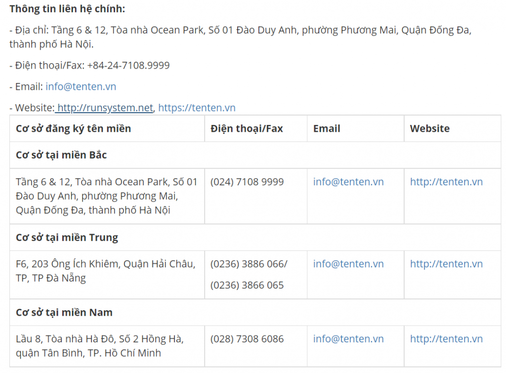 Top nhà cung cấp tên miền