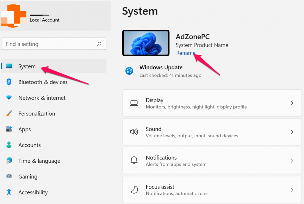 Đổi Tên Máy Tính Win 11